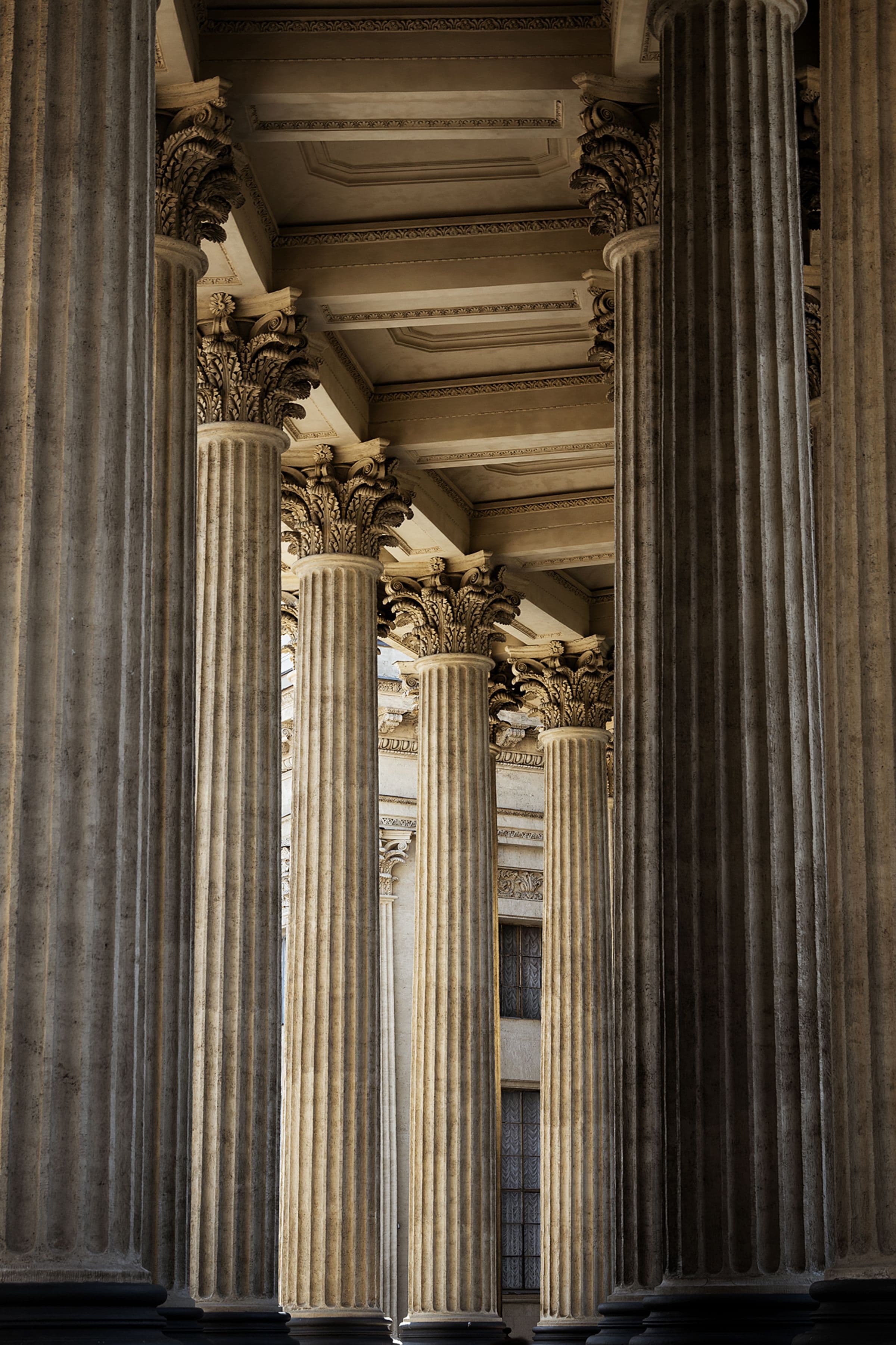 Classical architecture pillars